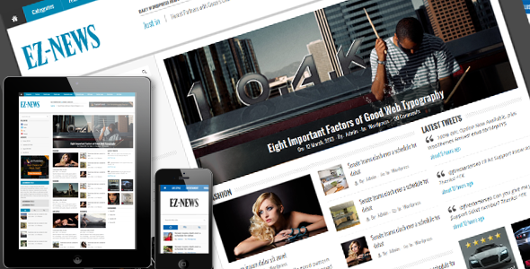 EZ-News HTML5 Template - Corporate Site Templates