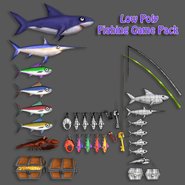 Low Poly Fishing Game Pack 