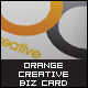 Orange Creative Business Card - GraphicRiver Item for Sale