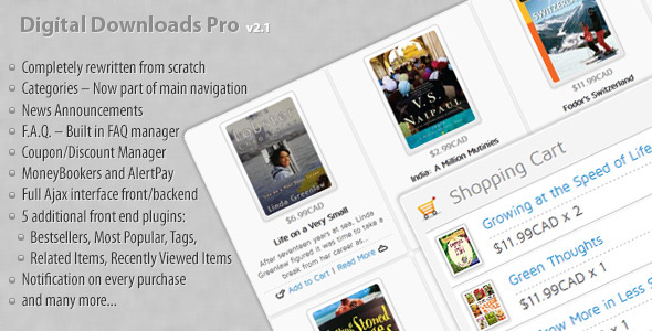 Digital Downloads Pro - CodeCanyon Item for Sale