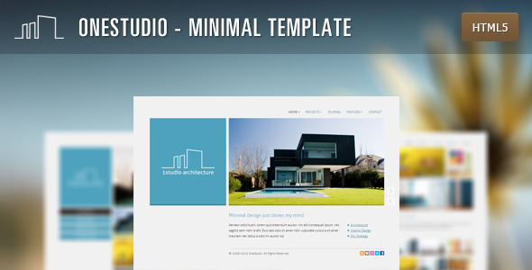 OneStudio - Minimal HTML5 Template - Corporate Site Templates