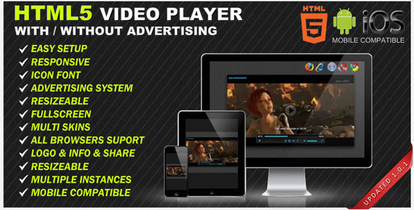 HTML5 Responsive Video Player & Advertising - CodeCanyon Item for Sale