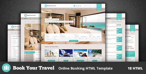 Book Your Travel - Online Booking HTML Template - Travel Retail