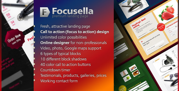 Focusella Premium Landing Page - Landing Pages Marketing