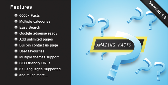 Amazing Facts - CodeCanyon Item for Sale