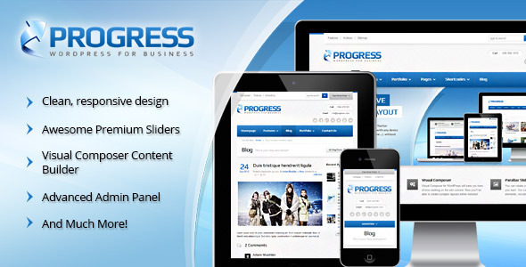 Progress Responsive Multi-Purpose Theme - Corporate WordPress