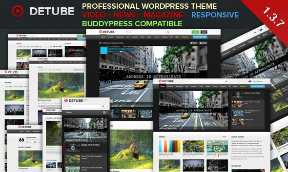 deTube - Professional Video WordPress Theme - Blog / Magazine WordPress
