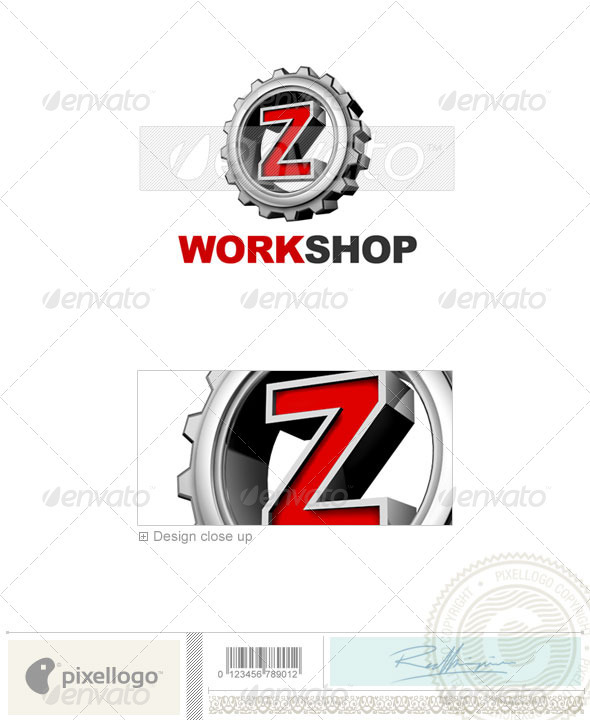 template suitable for companies whose name starts with the letter Z