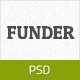 FUNDER - One Page Crowdfunding PSD Template - ThemeForest Item for Sale