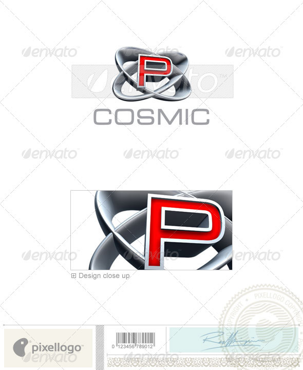 P Logo 3D348P GraphicRiver Item for Sale