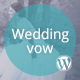 Wedding vow - Responsive WordPress Theme - ThemeForest Item for Sale