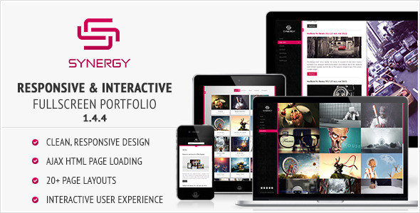 Synergy - Responsive & Interactive HTML Portfolio - Portfolio Creative