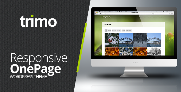 Trimo One Page Wordpress Theme - Portfolio Creative