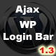 Ajax Login/Registration Bar WordPress - CodeCanyon Item for Sale