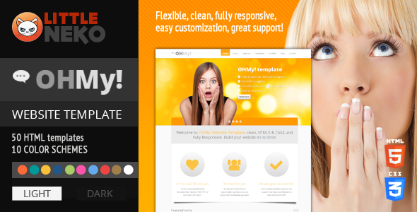 OHMY! HTML5, CSS3, Bootstrap website template - Business Corporate