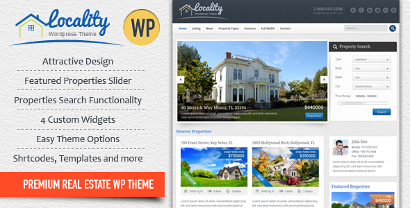 Locality - Real Estate WordPress Theme - Business Corporate