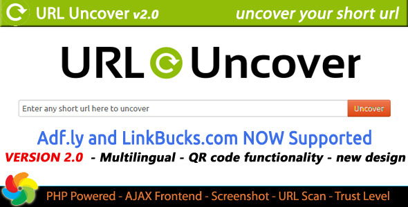URL Uncover - uncover any short url - CodeCanyon Item for Sale