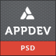 Appdev - Mobile App Showcase PSD Template  - ThemeForest Item for Sale