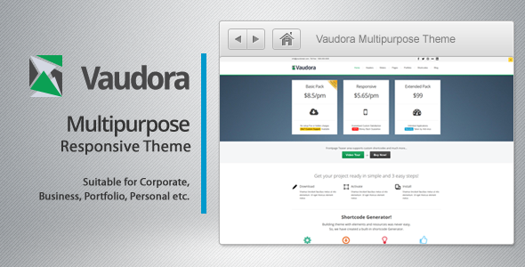 Vaudora Premium WordPress Theme - Business Corporate