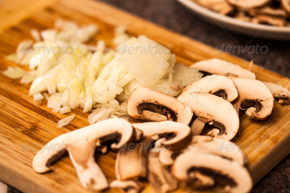 onions and mushroom
