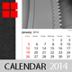 Calendar Template Ascetic 2014