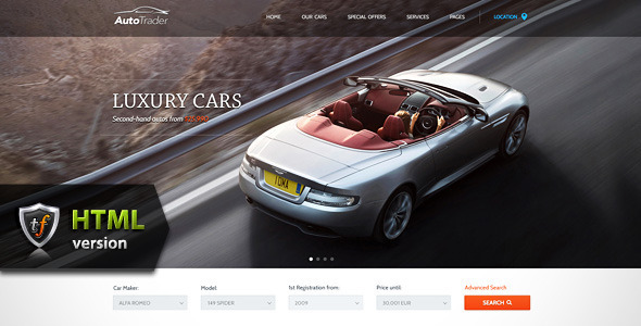 AutoTrader - Car Marketplace HTML Template