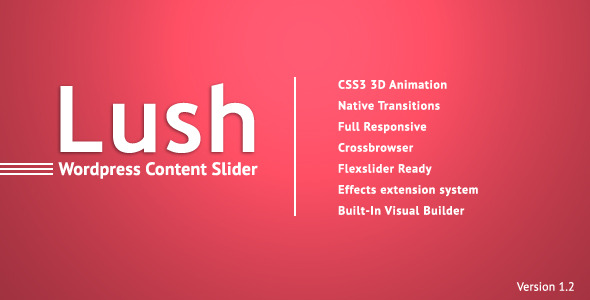 Lush - Content Slider for WordPress