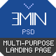 Emin - Multi-Purpose PSD Landing Page - ThemeForest Item for Sale