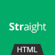 Straight - Creative Flat HTML Template - ThemeForest Item for Sale
