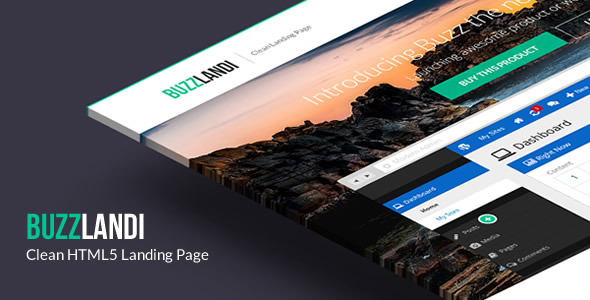 BuzzLandi - Clean HTML5 Landing Page - Landing Pages Marketing
