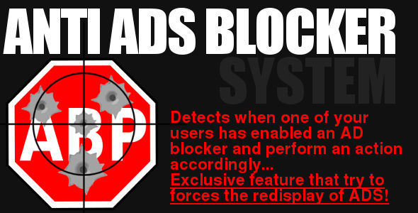 Anti Adblock - $AADB - Anti ADs Blocker script - CodeCanyon Item for Sale