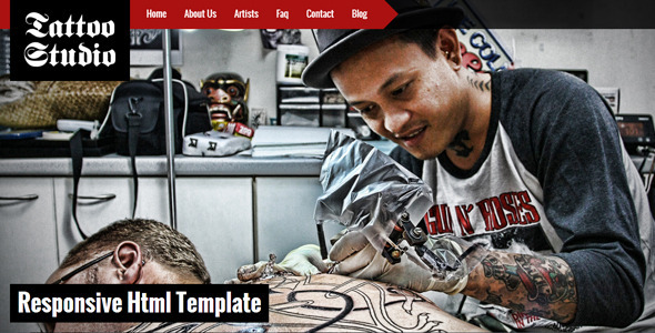 Tattoo Studio - Responsive HTML5 Template - Art Creative