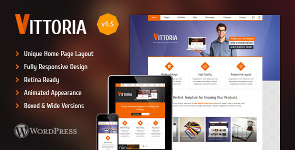 Vittoria | Retina Responsive WordPress Theme