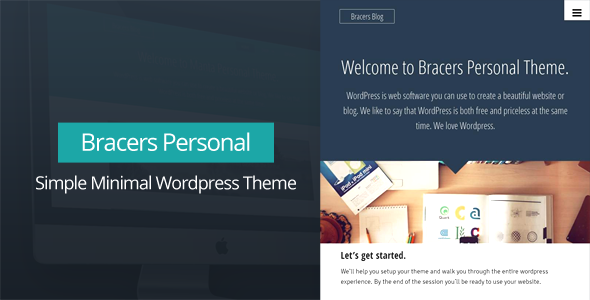 Bracers Personal - Minimal Blog WordPress Theme - Personal Blog / Magazine