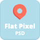 Flat Pixel - Illustrated PSD Template - ThemeForest Item for Sale