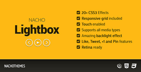 NACHO Lightbox - Flat responsive lightbox - CodeCanyon Item for Sale