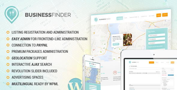 Business Finder: Directory Listing WordPress Theme - Directory & Listings Corporate