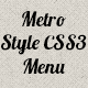 Metro Style CSS3 Menu - CodeCanyon Item for Sale