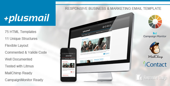 PlusMail - Responsive Email Template - Email Templates Marketing