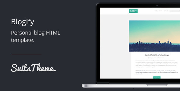 Blogify - Personal Blog Responsive HTML5 Template - Personal Site Templates