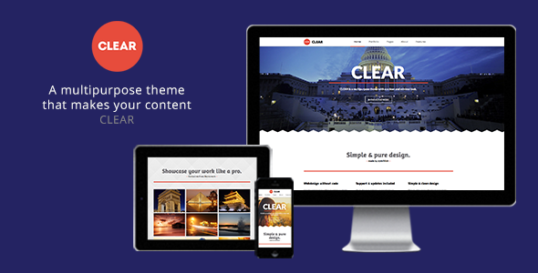 Clear - Multipurpose Muse Theme - Corporate Muse Templates