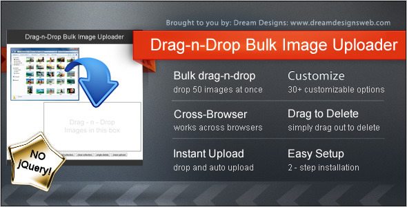 Drag-n-Drop Bulk Image Uploader - CodeCanyon Item for Sale