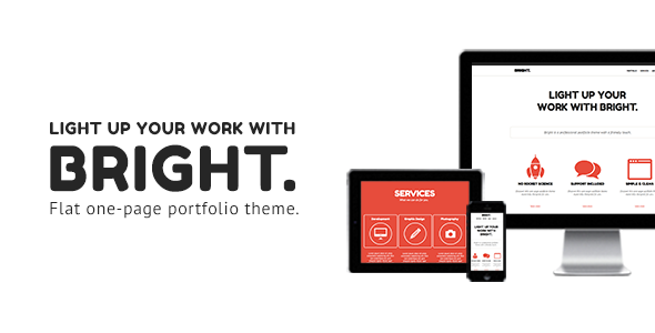Bright - One Page Muse Theme - Creative Muse Templates