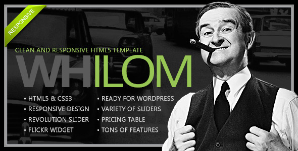 Whilom Responsive HTML5 Template - Creative Site Templates