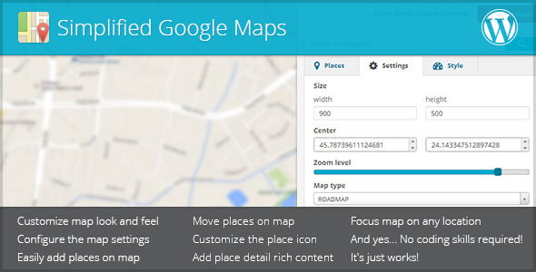Simplified Google Maps - CodeCanyon Item for Sale