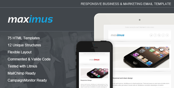 Maximus - Responsive Email Template - Email Templates Marketing