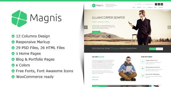 Magnis - Multipurpose HTML Template - Corporate Site Templates