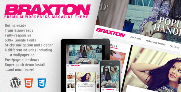 Braxton - Premium WordPress Magazine Theme - News / Editorial Blog / Magazine