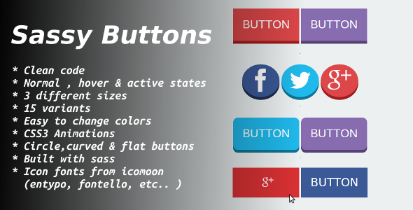 sassy buttons - CodeCanyon Item for Sale