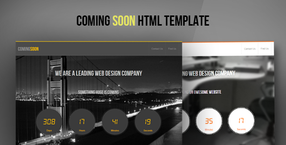 ComingSoon - HTML5 CSS3 Template